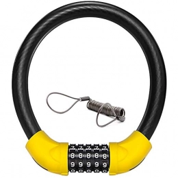 COKECO Cerraduras de bicicleta Candado para Bicicleta, Candado para Cable De Bicicleta, [versión Reforzada] Candado para Bicicleta Resistencia, candado De Cable con Combinación Reiniciable De 5 Dígitos, 1.5mx2.5mm