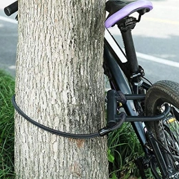 BBZZ Cerraduras de bicicleta Cerradura de cable antirrobo antirrobo para bicicleta de carretera y bicicleta (color: negro)