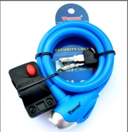 HNMS Cerraduras de bicicleta HNMS Bicicleta para niños Color Car Lock Bicycle Electric Car Universal Lock Plegable Car Lock (Key Lock Blue)