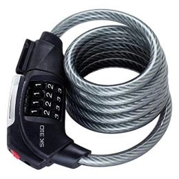 Trelock Cerraduras de bicicleta Trelock 8002147 - Cierre de Cable para Bicicleta (150 a 209.9 cm), Color Negro