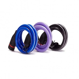WeiCYN Accesorio WeiCYN Candados robustos – Candados de Cable, Ligeros, Ligeros, para Cadena de Bicicleta, tamaño: 40 Pulgadas (Longitud) x 0.4 Pulgadas (diámetro), Color: Negro, Azul, púrpura, Azul