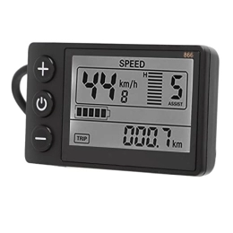 BuyWeek Accesorio BuyWeek Bicicleta eléctrica Pantalla LCD Medidor, 24V 36V 48V 52V 60V Bicicleta eléctrica Ordenador Bicicleta eléctrica Panel de Control con Enchufe a Prueba de Agua