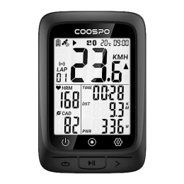 CooSpo Ordenadores de ciclismo COOSPO BC107 GPS Computadora de Bicicleta Ant+ / BLE5.0, Ciclocomputador Bici Inalambrico IP67 Impermeable de 2, 4" Retroiluminada Autonomía Pantalla