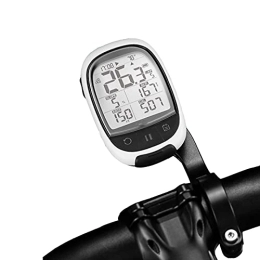 WSXKA Ordenadores de ciclismo Mini computadora para bicicleta con GPS, computadora de ciclismo a prueba de agua IPX5 con pantalla LCD de 2.4 pulgadas, cuentakilómetros y velocímetro para bicicleta inalámbricos Computadora para b