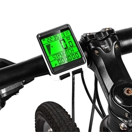 WSXKA Ordenadores de ciclismo Velocímetro inalámbrico para bicicleta, multifunción, resistente al agua, ciclocomputador para bicicleta, retroiluminación Pantalla LCD de 2, 1 pulgadas para hombres al aire libre, mujeres, adolescen