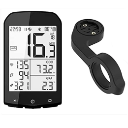 WJY Ordenadores de ciclismo WJY Ciclismo Inalámbrico de Computadora, Computadora de Bicicleta de GPS, Velocímetro Inalámbrico Bicicleta con Pantalla LCD de 2, 9 Pulgadas, Ant+ Bluetooth Compatible con App