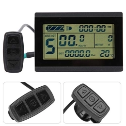 FECAMOS Ordinateurs de vélo Compteur LCD, 9, 5 x 6, 5 x 3 cm / 3, 7 x 2, 6 x 1, 2 po Conception raisonnable Instrument LCD général pour vélo électrique Durable pour vélo