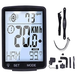 EVTSCAN Ordinateurs de vélo EVTSCan Ordinateur de vélo 2, 8 pouces Grand écran LED Chronomètre lumineux Compteur de vitesse de vélo multifonction(BLANCHE)