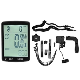 EVTSCAN Ordinateurs de vélo EVTSCAN Ordinateur de vélo, écran LED 2, 8 Pouces Ordinateur de vélo Chronomètre Multifonction Lumineux Compteur de Vitesse de vélo(205-YA100 Blanc)