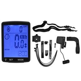 EVTSCAN Accessoires EVTSCAN Ordinateur de vélo, écran LED 2, 8 Pouces Ordinateur de vélo Chronomètre Multifonction Lumineux Compteur de Vitesse de vélo(205-YA100 Bleu)