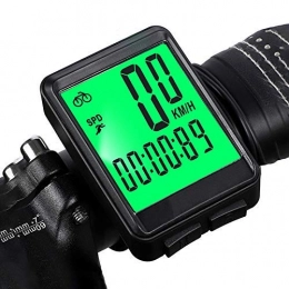 HJTLK Ordinateurs de vélo HJTLK Ordinateur de vélo, Ordinateur de vélo étanche sans Fil / Filaire VTT vélo Cyclisme Compteur kilométrique chronomètre Montre LED taux numérique