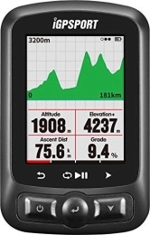 iGPSPORT Accessoires IGPSPORT Compteur vélo GPS iGS320 de vélo étanche IPX7 avec écran de 2, 4 Pouces à rétroéclairage Automatique sans Espace d'air, Batterie de 72 Heures