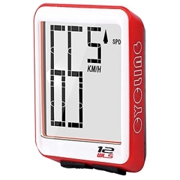 IIIL Accessoires IIIL Compteur Kilométrique Vélo Compteur Vitesse Chronomètre Ordinateur Vélo sans Fil, Compteur Vitesse pour Cyclisme en Temps Réel Et La Distance, avec Rétro-Éclairage LCD Accessoires Cyclisme, Rouge