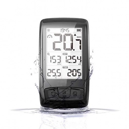 Kempp Ordinateur de Vélo Multifonction étanche Compteur de Vitesse Compteur Kilometrique de Vélo sans Fil avec Rétroéclairage LCD d'affichage de l'écran pour Speed Track Rétroéclairage LCD-Noir