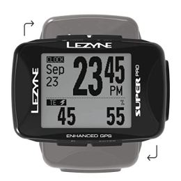 LEZYNE Ordinateurs de vélo LEZYNE Super Pro Compteur GPS vélo / VTT Mixte Adulte, Black, FR Unique (Taille Fabricant : t.One sizeque)