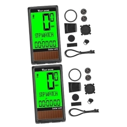 STOBOK Ordinateurs de vélo STOBOK 2 Pièces Compteur De Vitesse Compteur De Vitesse Compteur Kilométrique Vélos Compteur Kilométrique Vélo Odomètre De Rétroéclairage De Vélo Ordinateur De Vélo Chronomètre Bicyclette