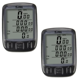 YARNOW Ordinateurs de vélo YARNOW 2 Ensembles Chronomètre vélo Compteur de Vitesse VTT Compteur kilométrique capteurs Sportifs minuteur Tenue Cyclisme Compteur de Vitesse pour Le Cyclisme Compteur kilométrique VTT