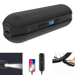 CNRGHS Pompe Électrique Intelligente pour Bicyclette, Mini-Pompe À Air Portable Haute Pression, Bloc d'alimentation Rechargeable Mobile, Lampe De Poche Multifonctions, Haut De Gamme Intelligent