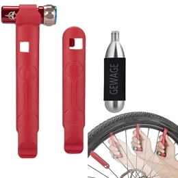 edcb Mini Pompe à vélo - Pompe à vélo Portable,Kit de réparation de Pneu à gonflage Rapide, Accessoires de Cyclisme US-French Mouth pour Route, vélo de Montagne