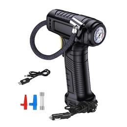 F Fityle Pompes à vélo F Fityle Gonfleur de Pneu d'automobile Multifonctionnel Rechargeable par USB de Pompe à air de Pneu de Pompe de Pneu sans Fil électrique compacte pour des, Cadran de pointeur