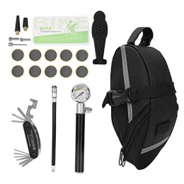 Fictory Bike Tool Kit - 1 Ensemble d'outils multifonctionnels pour réparation de pneus de Pompe de vélo Portable avec Sac de Rangement