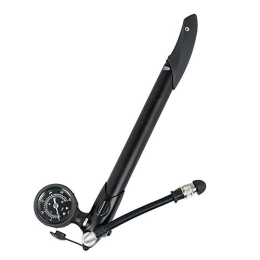 JTRHD Pompes à vélo JTRHD Mini pompe à air pour vélo de montagne avec baromètre, équipement d'équitation, pratique à transporter, pompage facile (couleur : noir, taille : 310 mm)