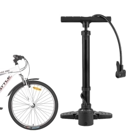 Cipliko Accessoires Pompe à Pneu de vélo - Gonfleur de Pneu de vélo au Sol Portable avec pédales Pliables | Dispositifs de gonflage pour Motos, VTT, vélos de Route, Matelas pneumatiques, Ballons de