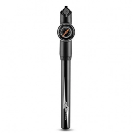 AFCITY Pompes à vélo Pompe à vélo 120psi Mountain Road Bike Pump Air Tire Inflator Portable Pompe à vélo avec manomètre de Pression Noir Argent pour vélos Mountain Road (Color : Black, Size : 2.1 x 26.5cm)