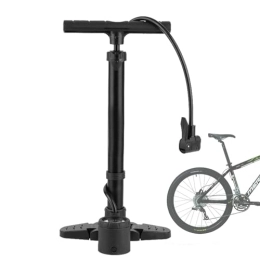 SENZZ Accessoires Pompe à vélo, Pompe à air en Alliage d'aluminium 230 psi Haute Pression, Pompe au Sol de vélo, Pompe à Pneu pour vélo de Route VTT, Pompe à air de vélo, avec valves Presta et Schrader