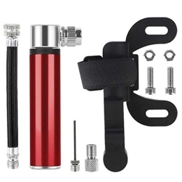 YFCTLM Accessoires YFCTLM Pompe à vélo Mini Pompe Basketball Football Volley-Ball en Alliage d'aluminium à Billes Aiguille Portable à Haute Pression de gaz vélo Aiguille Gonflable Cylindre (Color : Rouge)