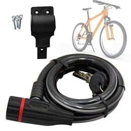 3 Pcs Antivol vélo avec clé - Antivol de vélo à câble long antivol avec clés - avec support de montage antivol de vélo de montagne pour scooter, moto, vélo de route Youxi