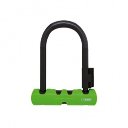 ABUS Verrous de vélo Abus 34594 Ultra Mini 410 / 150HB140 + Support SH34 Antivol U pour vélo, Vert, 140 mm