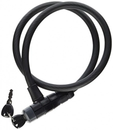 ABUS Verrous de vélo ABUS 5412K Câble-antivol à clé Unisex, Noir, 85 cm