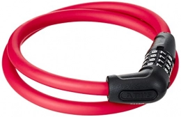 ABUS Verrous de vélo ABUS Numerino 5412 Câble-Antivol à combinaison Rouge 85 cm