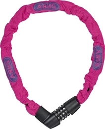 ABUS Verrous de vélo ABUS Tresor 1385 / 75 (6mm) Unisex, Rose (Neon Pink), 75 cm