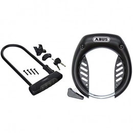ABUS Accessoires ABUS U470 / 150HB / Eazy KF Antivol U pour Vélo + support de fixation Noir 300 mm & Tectic 496 Antivol de cadre Noir