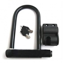 KJGHJ Accessoires Anti-vol De Vélos U-Lock Bike Lock on The Bike Candado Bicicleta Cadeado Bisiklet Kilidi U Verrouillage VTT Vélo Accessoires U-Lock (Color : Black)