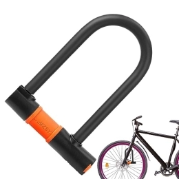 DOUKI Accessoires Antivol en U pour vélo, verrou robuste résistant aux coupures, verrou sécurisé antivol pour vélo, verrou en U pour vélo standard, verrous à cylindre de type disque, verrou de haute sécurité avec câble