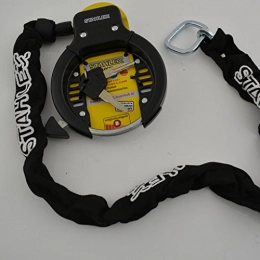 Stahlex Verrous de vélo Antivol à anneau avec chaîne à encastrer - Cadenas de vélo + kit de montage.