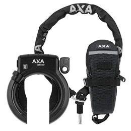 AXA Verrous de vélo Axa kit antivol cadre Defender avec chaîne + sac Outdoor