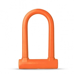 AXROAD MALL Verrous de vélo AXROAD MALL Gras Anti-vol Route VTT Verrouillage Vélo de Verrouillage vélo Double Verrouillage Ouvert U-Lock Accessoires de vélos (Couleur : Orange, Taille : Taille Unique)