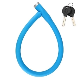 LahAd Verrous de vélo Cadenas Velo Antivol Chaine Antivol Cable Antivol Velo Chaine Velo Antivol Antivol Cadenas Moto Antivol Scooter Anti Vole pour Velo pour ÉQuipement De VéLo Blue, Freesize