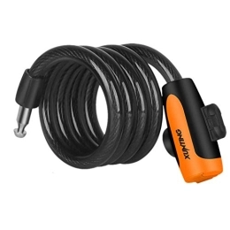 LahAd Verrous de vélo Cadenas Velo Antivol Chaine Antivol Cable Antivol Velo Chaine Velo Antivol Antivol Cadenas Moto Antivol Scooter Chaine Moto pour ÉQuipement De VéLo Black, Freesize