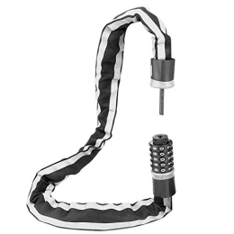 PPING Verrous de vélo chaînes antivol cable antivol Casque serrures pour vélos Vélo serrure à combinaison Blocage de roue pour vélo Combinaison cadenas de vélo black, 1.2m