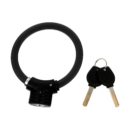 Clispeed Accessoires CLISPEED 3 Pièces Anneau De Vélo Chaîne De Verrouillage Cadenas Vélo Antivol Cadenas De Sécurité Vélo Serrure à Chaîne Serrure De Scooter Antivol Vtt Bague Serrure Épaisse Alliage De Zinc