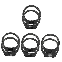 Clispeed Accessoires CLISPEED 8 Pièces Cadenas De Vélo Avec Clé Antivol Robuste Câble Antivol Portable En Plein Air Antivol Réutilisable Câble Antivol Réutilisable Annexe Majeur Coque En Pvc