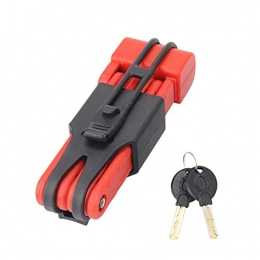 FYBYKGT Verrous de vélo FYBYKGT Verrouillage en Acier en Acier Inoxydable en Acier Inoxydable MTB Verrouillage Anti-vol Verrouillage Anti-vol de la Route Accessoires de Verrouillage de la clé Anti-vol (Color : Red)