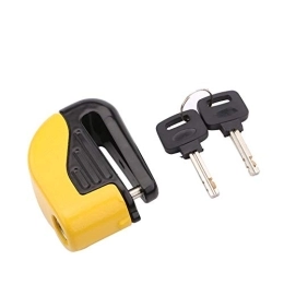 Jadeshay Verrous de vélo Jadeshay Bloc Disque Alarme Antivol Moto Bloque Disque Scooter Disc Lock - Verrouillage d'alarme Accessoires de sécurité de vélo antivol (Jaune)