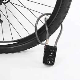 Jingyig Verrous de vélo Jingyig Verrou de vélo, Alarme antivol Anti-Cisaillement, Vibration, Verrouillage Bluetooth Anti-démontage, vélo électrique Pliant vélo pour VTT vélo de Route