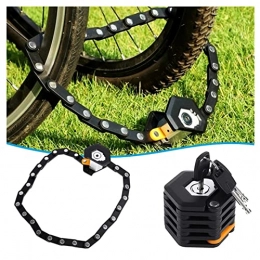 JustSports Vélo Antivol Chaîne Cadenas de Vélo Antivol de Vélo Industriel Robuste avec 3 Clés Antivol Pliant Haute Sécurité Antivol Vélo Antivol Vélo Extérieur